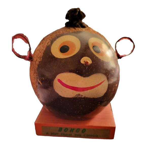 Vintage Nutsie Coconut Monkey Bank - Picture 1 of 6